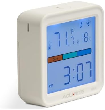 AcuRite (17017M) Smart Wi-Fi Indoor Comfort Meter for Temperature/Humidity