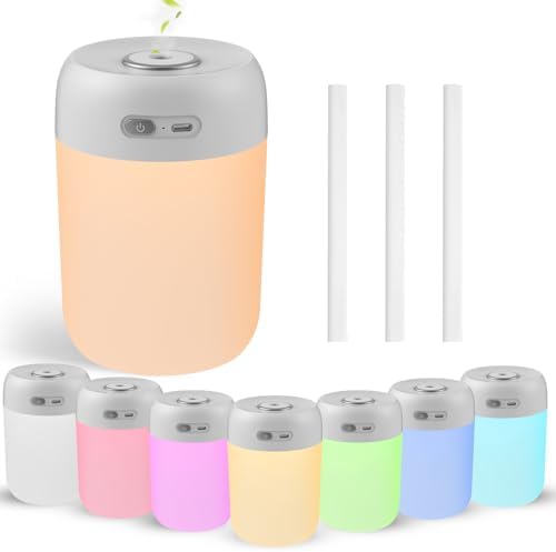 Plant Humidifier Indoor, 650ml Humidifier for Plants, Gray