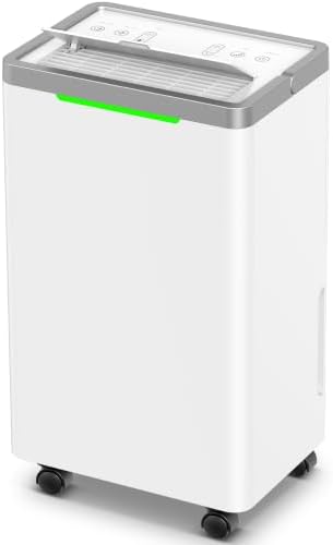 34 Pints Dehumidifier for Basement, with Drain Hose, 38dB Quiet, 2500 Sq.Ft