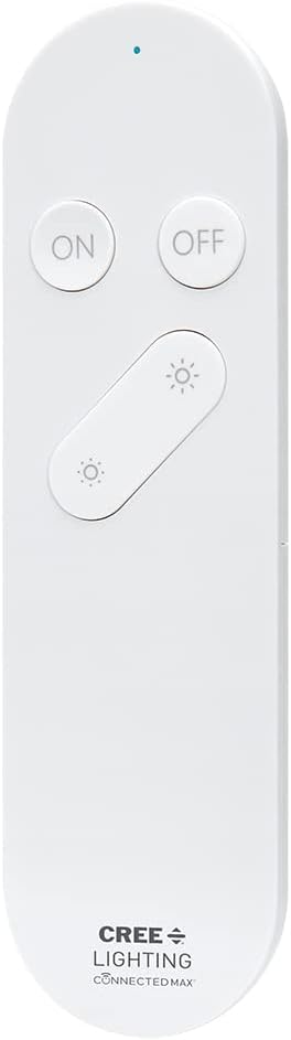 Cree Connected Max Smart Remote Control & Dimmer, Remote Control Dimmer, Compatible with Any Connected Max Smart Bulb, Bluetooth + WiFi, White, 1 Remote