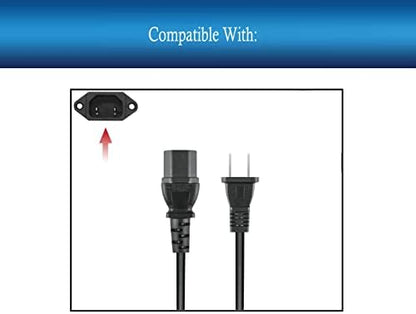 UpBright 2 Prong AC Power Cord Cable Charger Compatible with TCL Roku 55" 65" 75" Class 6 Series R635 55R635 65R625 65R635 75R635 75S431 75S435 75-R635 4K UHD Mini-LED QLED Dolby Vision HDR Smart TV