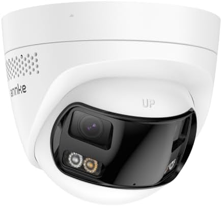 ANNKE 6MP PoE Security Camera Outdoor with Dual-Lens, 180° Filed of View