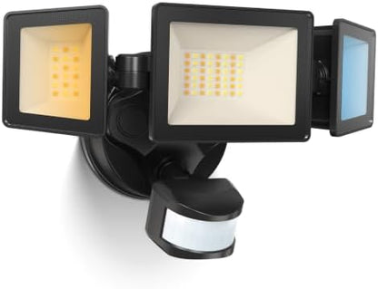 ALUSSO Motion Sensor Outdoor Lights, 40W 4000LM Flood Lights Outdoor 120V