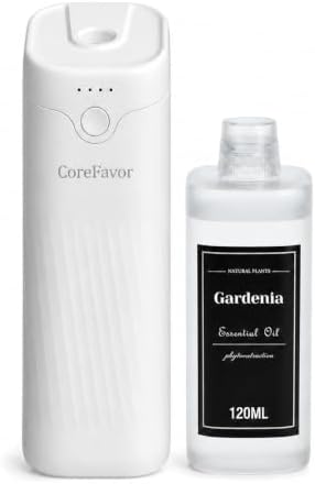 Waterless Essential Oil Diffuser (M60) with 120ml Oil (Gardenia)