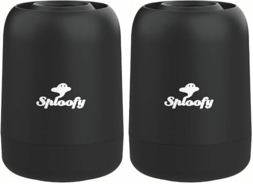 Sploofy PRO II - Personal Smoke Air filter - With Replaceable Cartridge - Trap Smoke and Odor - up to 500 uses (Black) (Pack of 2)