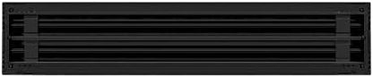 BUILDMART - 20x4 Modern AC Vent Cover - Decorative Black Air Vent - Standard Linear Slot Diffuser - Register Grille for Ceiling, Walls & Floors - Texas Buildmart