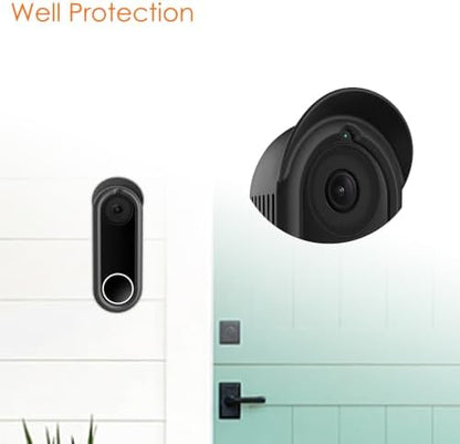 FINTIE Silicone Cover for Google Nest Doorbell (Wired, 1st/2nd gen), Black