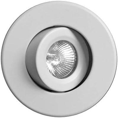 NICOR Lighting 4 inch White Recessed Gimbal Trim for MR16 Bulb (14558WH) - (Bulb Not Included)