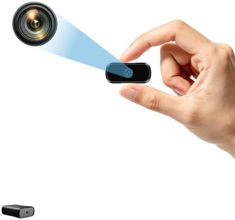 Mini Camera,1080P HD Portable Home Security Camera,Equipped with Motion Detection,Loop Record and Night Vision Functions,No WiFi Needed,Perfect for Monitoring Kids Pets Homes and Offices
