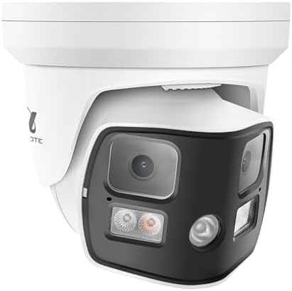 ONWOTE 4K 8MP 180° Wide Dual-Lens PoE IP Security Camera Wired, 2 Way Audio