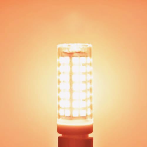 10-Pack G9 LED Bulbs 3000K Yellow, Warm White, 6W 60W Equivalent, 600LM Warm White T4 Crystal Chandelier Lights, G9 Bi-Pin Ceramic Base, Non-Dimmable