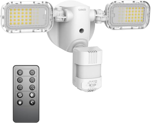 SANSI Brightest 10,000LM IP65 LED Outdoor Flood Light with Remote Control
