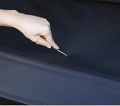 No drilling screw Retractable Cargo Cover Compatible with 2010-2016 Cadillac SRX , Rear Privacy Screen Car Storage Trunk Luggage Tonneau Security Shade Protector Anti Theft Shield (Carbon Fiber Style)