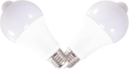 Fengyan Home Bulbs 10PCS AC85-220V 9W 12W15W LED PIR Motion Sensor Light Bulb E27 Smart Bulb Detector Sensor Lamp for Home Porch Yard Garage Lighting Household Lamp ( Color : 10pcs 15W , Size : White