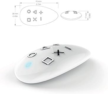 FIBARO KeyFob, Remote, Z-Wave Scene Controller, White, FGKF-601, Doesn't Work with HomeKit