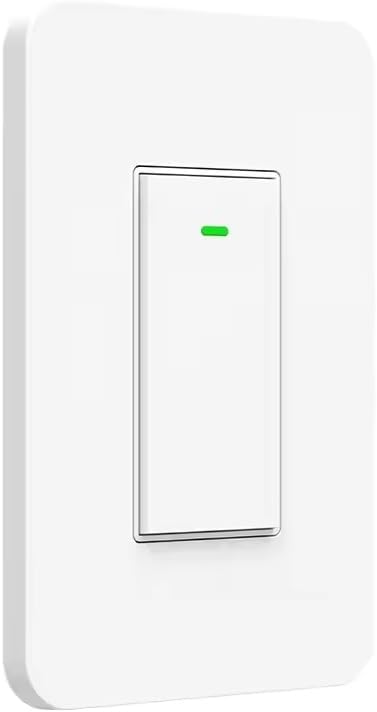 Switch (Matter) Smart Switch, App & Voice Control, Thread, Works with Apple Home, Alexa, Google Home, SmartThings, 100% Privacy, requires Thread Border Router, Neutral Wire Required