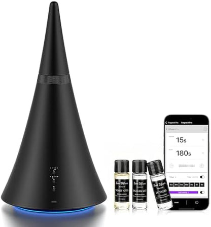 Waterless Essential Oil Diffuser， 2000 Sq.Ft Coverage for Large Rooms