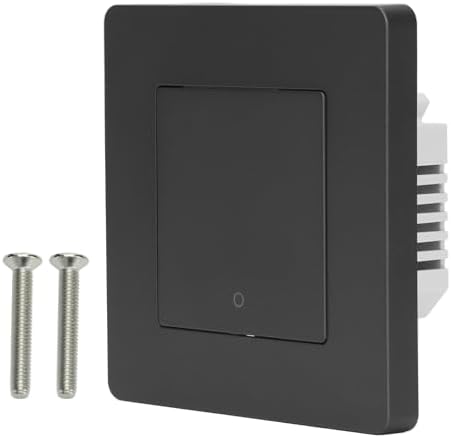 1 Way Smart Scene Switch Timing Controller Remote Control AC 100-240V for Light Curtain Grey Compatible with Smart Home Systems (Grey)