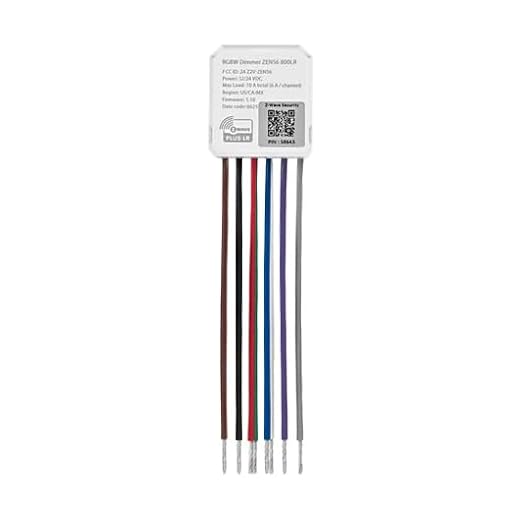 Zooz 800 Series Z-Wave Long Range RGBW Dimmer ZEN56 | for Use with 12-24 V DC Non-Smart LED Strips Only | Z-Wave Hub Required (Sold Separately)