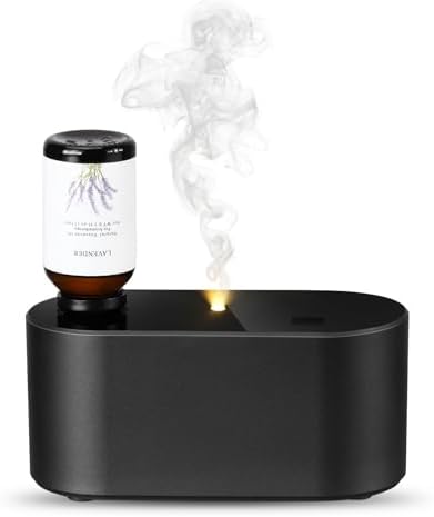 Waterless Diffuser for Home Essential Oil Diffuser, Aromatherapy Diffuser, Portable Scent Diffusers, 3 Mist Modes, Cycle Start for Bedroom, Office Studio 350-700 sq. ft Black