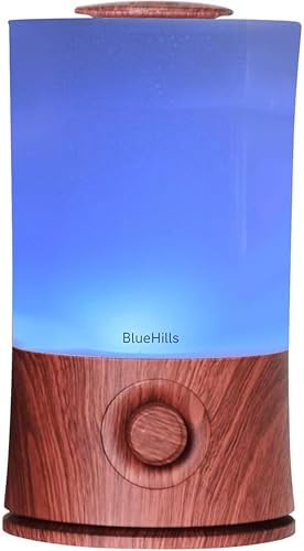 BlueHills Premium 2000 ML XL Essential Oil Diffuser Humidifier 2L Dark Wood