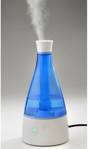 PureGuardian Ultrasonic Cool Mist Humidifier, 30 Hrs. Run Time, 0.5 Gal. Tank Capacity, 350 Sq. Ft. Coverage, Small Rooms, Quiet, Filter Free, Silver Clean Treated Tank, H940AR