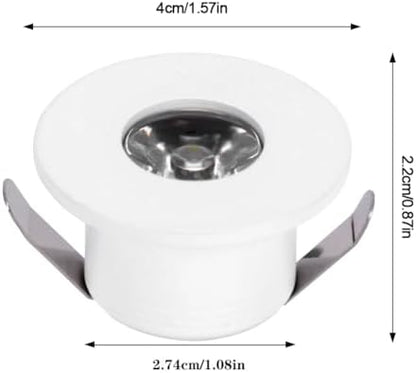 5pcs 1W 1 Inch Recessed LED Lights Mini Recessed LED Lights AC 110V