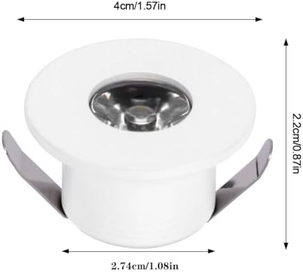 5pcs 1W 1 Inch Recessed LED Lights Mini Recessed LED Lights AC 110V