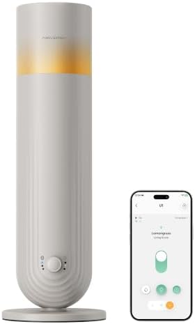 Airversa U1 Smart Tower Waterless Essential Oil Diffuser, Beige Gray