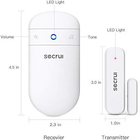 Door Chime When Door Opens, Door Opened Alarm for Home/Business Entering