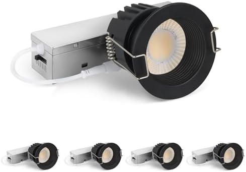 Adetu 4 Pack 2 Inch 5CCT Anti-Glare LED Downlight, Recessed Ceiling Light