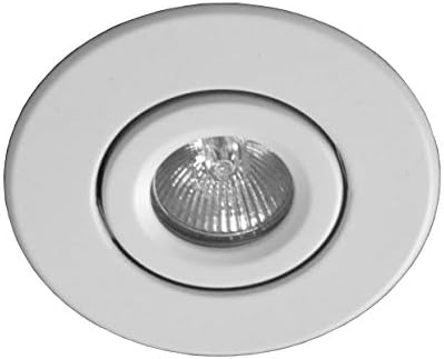 NICOR Lighting 4 inch White Recessed Gimbal Trim for MR16 Bulb (14558WH) - (Bulb Not Included)