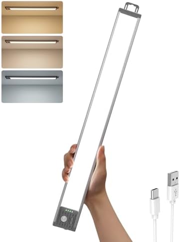 17.5inch Under Cabinet Lighting, 4500Mah Motion Sensor Light Indoor, 1 Pack