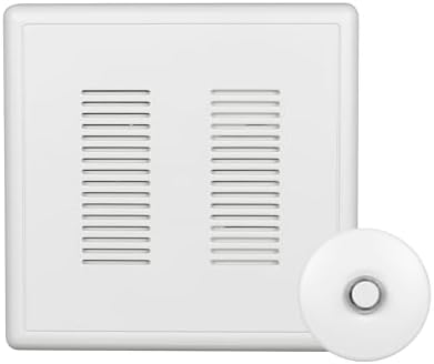 PrimeChime Plus 2 Electric Doorbell Kit - Doorbells for Home - Includes Selectable Ring Chimes - Stucco Button, White - NICOR Lighting