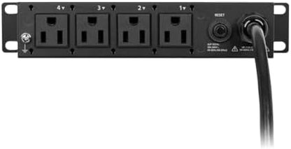 Monoprice Blackbird Pro 4-Outlet Smart PDU, IP-Based Remote Power Management Solution, Power Up, Power Down or Reboot Your Remote Equipment from Anywhere Over TCP/IP