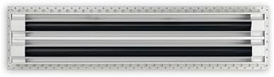 BUILDMART - 20x4 MUD-in Air Vent Cover - Drywall MUD in White Air Vent - MUD Linear Slot Diffuser - Register Grille for Ceiling and Walls - Texas Buildmart