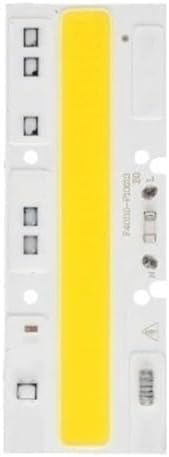 Jiaxu Lighting, Pack of 6, LED COB Chip Lamp AC110V Smart IC No Need Driver Led Floodlight 10W/20W/30W/50W/70W/100W/150W DIY Chip Lighting Household Bulbs(Warm White,Long chip 50W)
