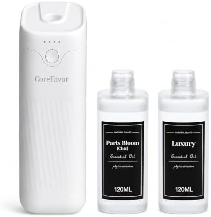 Ultrasonic Aroma Diffuser (M60) with 2x120ml Essential Oil