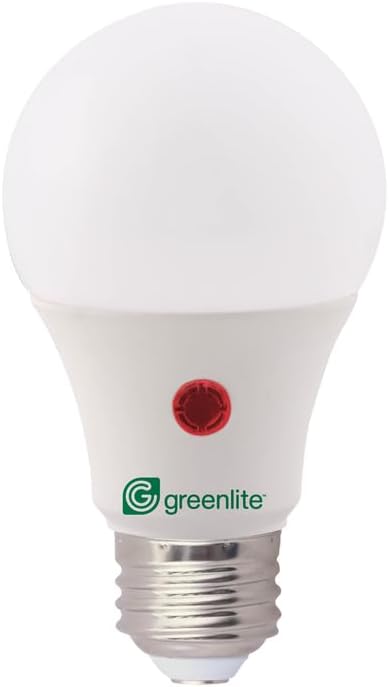 Greenlite A19 E26 (Medium) LED Dusk to Dawn Bulb Bright White 60 Watt Equivalence 1 pk - Case of: 1;