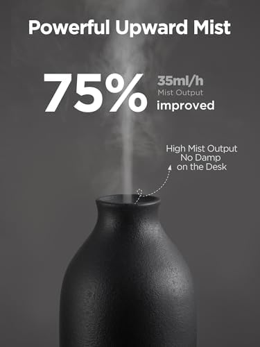 InnoGear 150ml Ceramic Essential Oil Diffuser, Diffusers for Home, Black