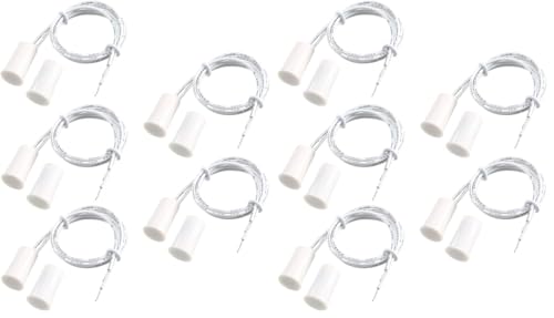 Magnetic Reed Switch RC-33 NO Recessed Wired Window Door Contact Sensor for Home Security and Burglar Alarm Systems 5 Pcs (Pack of 2)