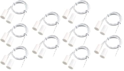 Magnetic Reed Switch RC-33 NO Recessed Wired Window Door Contact Sensor for Home Security and Burglar Alarm Systems 5 Pcs (Pack of 2)