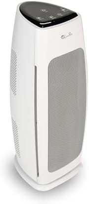 LivePure LP270TH Sierra Series True HEPA Tall Tower Air Purifier, Air Purifiers for Home, Odors, Allergens, Smoke, Dust, VOC's. HEPA Air Purifiers for Bedroom and Small Room. White