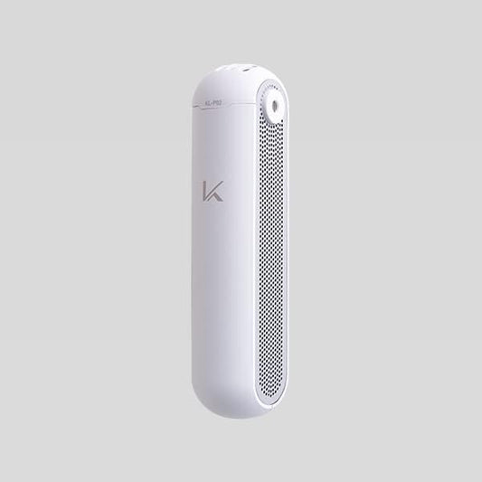 MY AIR KL-P02UX White (2nd Gen) Rechargeable Photocatalytic Air Purifier w/Pollen Filter, Made in Japan, Washable Filter, For Allergen, Viruses, Pollen, Pet Allergy, Tested w/Universities in Japan