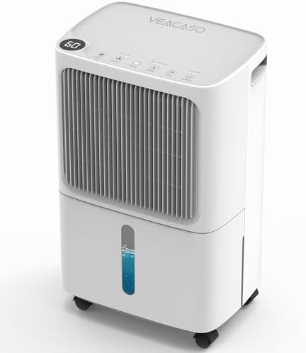 VEAGASO 34 Pint Dehumidifiers, 2500 Sq. Ft Dehumidifier for Basement,