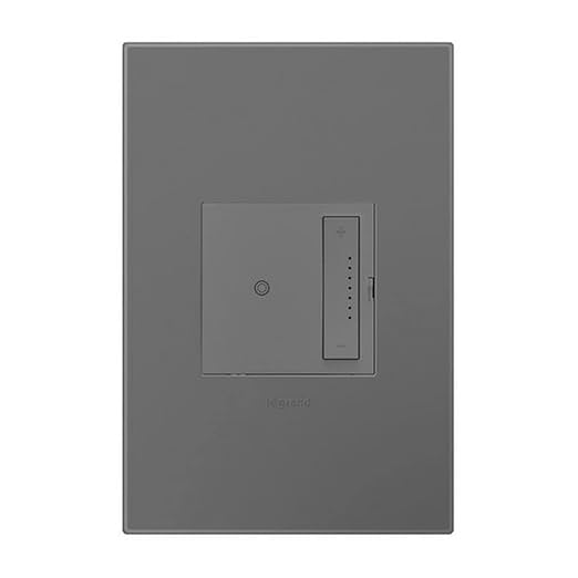 Legrand adorne with Netatmo Tru Universal Wi-Fi Enabled Smart Dimmer Switch in Magnesium, WNAL50M1