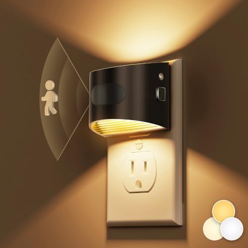 L LOHAS LED Night Light with Motion Sensor & Dusk to Dawn Sensor, 3CCT