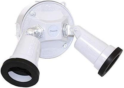 Sigma Engineered Solutions Weatherproof 16795WH Round Floodlight Kit, White