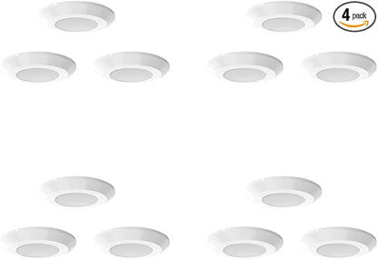 LEDMyplace 3x3.5Watt Slim LED Puck Light with Hand Wave Sensor, 600 Lumens, Dimmable, CCT Changeable 2700K/3300K/4000K for Kitchen, Desk, Counter, Closet, Pack of 4