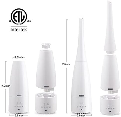 Warm & Cool Mist Humidifier with Remote,2.3L